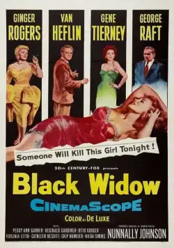 Постер: Черная вдова / Black Widow (1954)