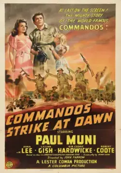 Постер: Коммандос атакуют на рассвете / Commandos Strike at Dawn (1942)