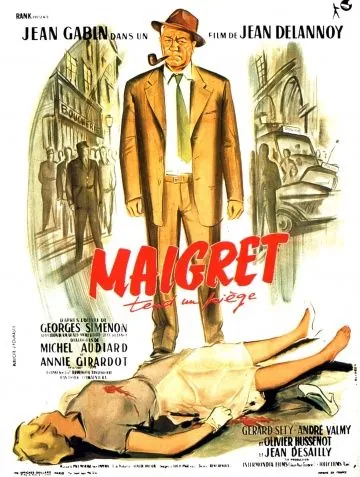 Постер: Мегрэ расставляет сети / Maigret tend un piège (1958)
