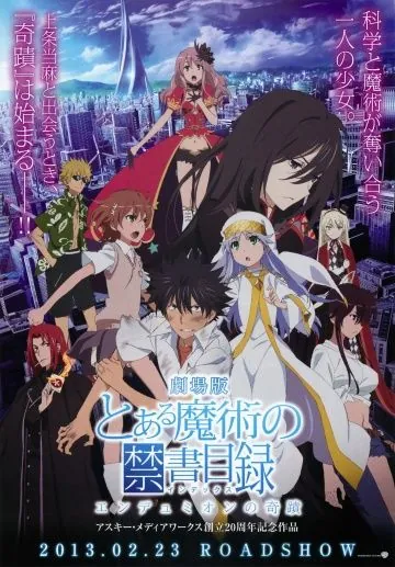 Постер: Индекс волшебства (фильм) / A Certain Magical Index: The Miracle of Endymion (2013)