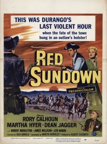 Постер: Кровавый закат / Red Sundown (1956)