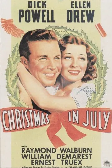Постер: Рождество в июле / Christmas in July (1940)