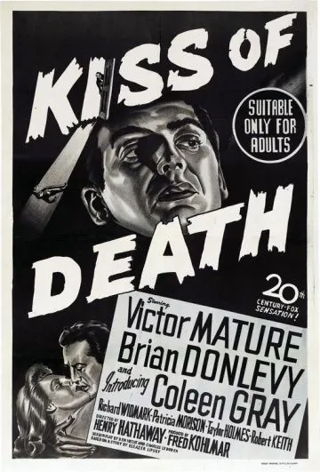 Постер: Поцелуй смерти / Kiss of Death (1947)