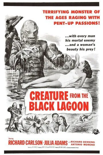 Постер: Тварь из Чёрной Лагуны / Creature from the Black Lagoon (1954)