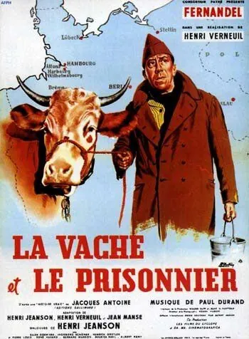 Постер: Корова и солдат / La vache et le prisonnier (1959)