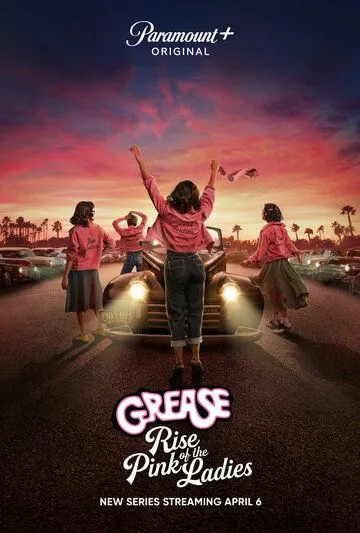 Постер: Бриолин: Взлёт розовых леди / Grease: Rydell High (2023)
