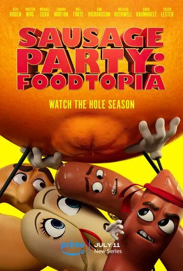 Постер: Полный расколбас: Пищевая утопия / Sausage Party: Foodtopia (2024)