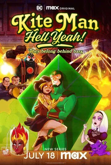 Постер: Кайтмен: Чёрт возьми, да! / Kite Man: Hell Yeah! (2024)