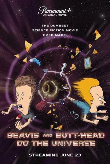 Постер: Бивис и Батт-Хед уделывают Вселенную / Beavis and Butt-Head Do the Universe (2022)