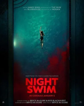 Постер: Проклятые воды / Night Swim (2024)