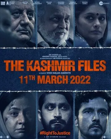 Постер: Кашмирские файлы / The Kashmir Files (2022)