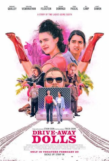 Постер: Красотки в бегах / Drive-Away Dolls (2024)