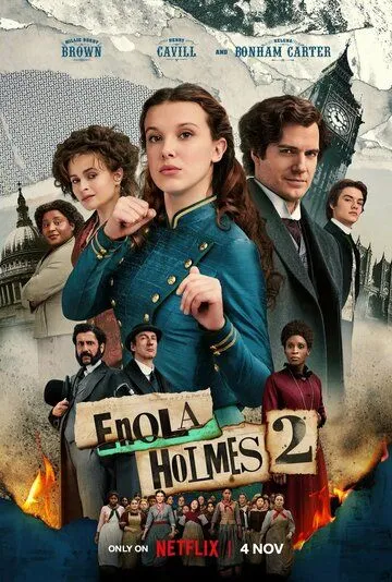 Постер: Энола Холмс 2 / Enola Holmes 2 (2022)