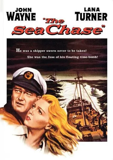 Постер: Морская погоня / The Sea Chase (1955)