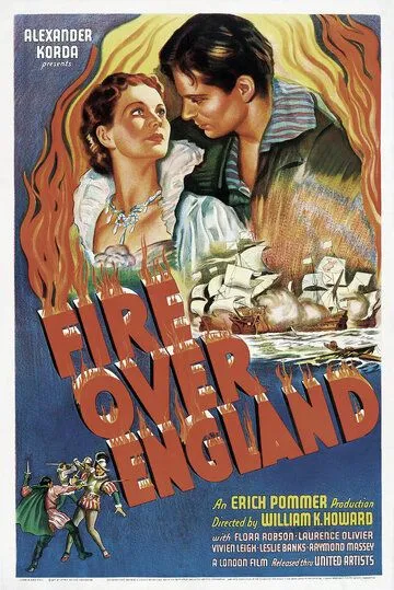Постер: Пламя над островом / Fire Over England (1936)