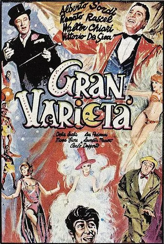 Постер: Большое разнообразие / Gran varietà (1954)
