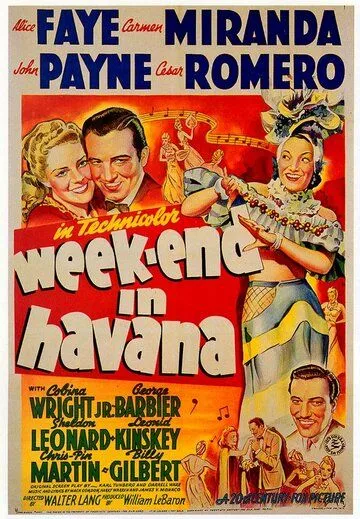 Постер: Уик-энд в Гаване / Week-End in Havana (1941)