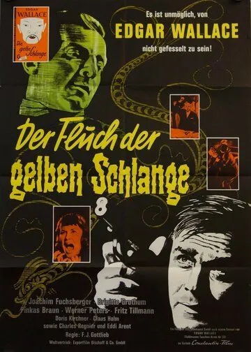 Постер: Проклятье Желтой змеи / Der Fluch der gelben Schlange (1963)