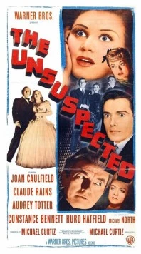 Постер: Вне подозрений / The Unsuspected (1947)
