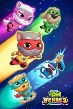 Постер: Говорящий Том: Герои / Talking Tom Heroes (2019)