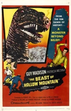Постер: Чудовище пещерной горы / The Beast of Hollow Mountain (1956)
