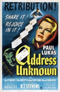 Постер: Адрес неизвестен / Address Unknown (1944)