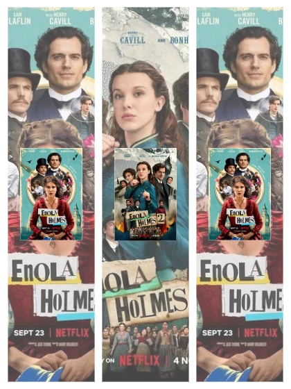 Постер: Энола Холмс: все части смотреть онлайн и скачать торрент в хорошем качестве
